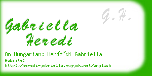 gabriella heredi business card